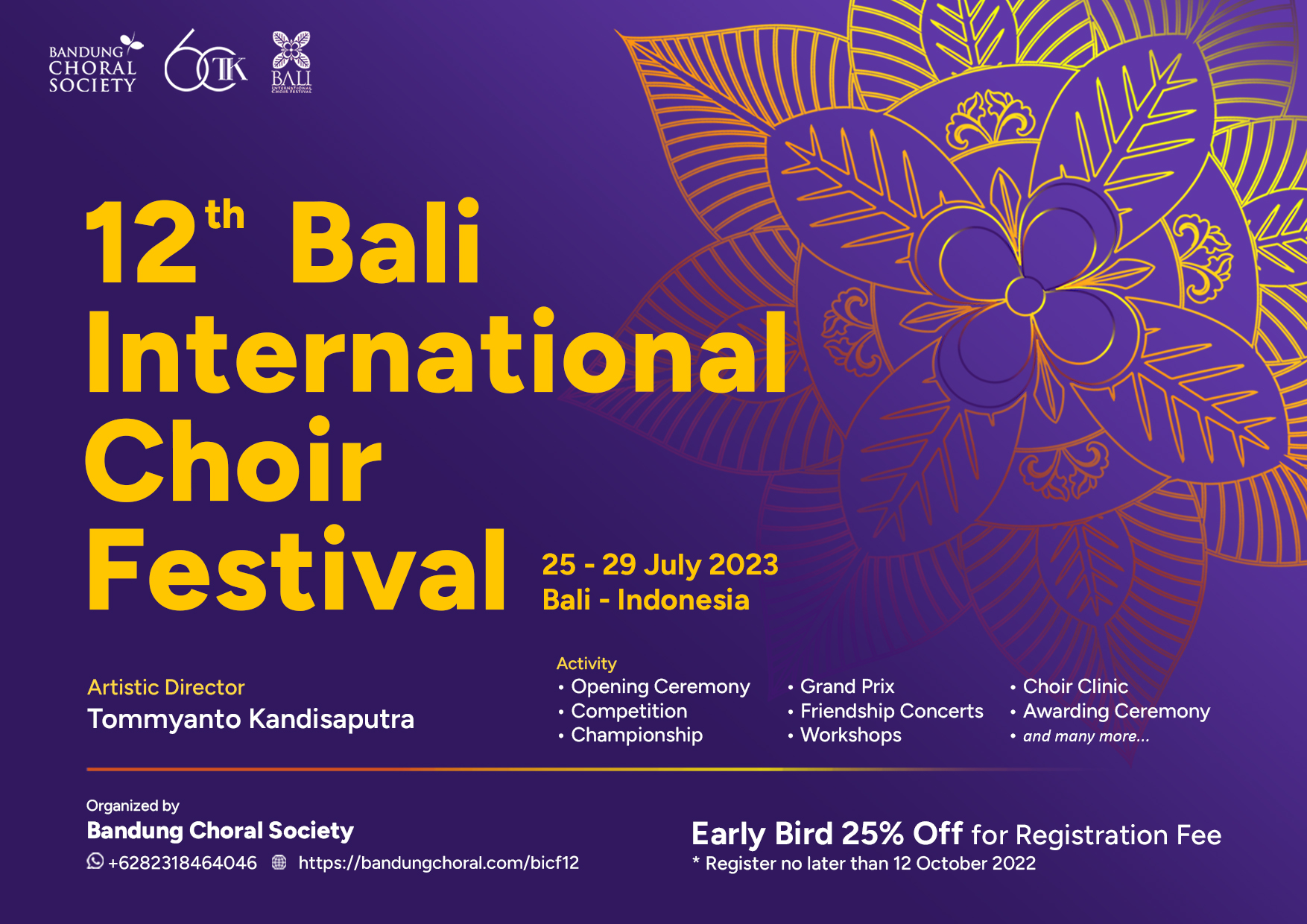 The 12th Bali International Choir Festival 2023