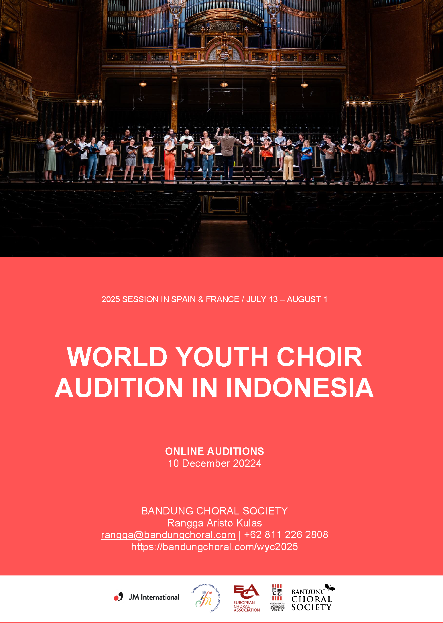 World Youth Choir | Audition in Indonesia